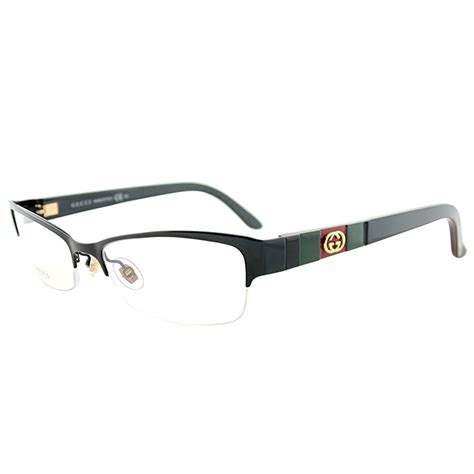 gucci semi rimless eyeglasses